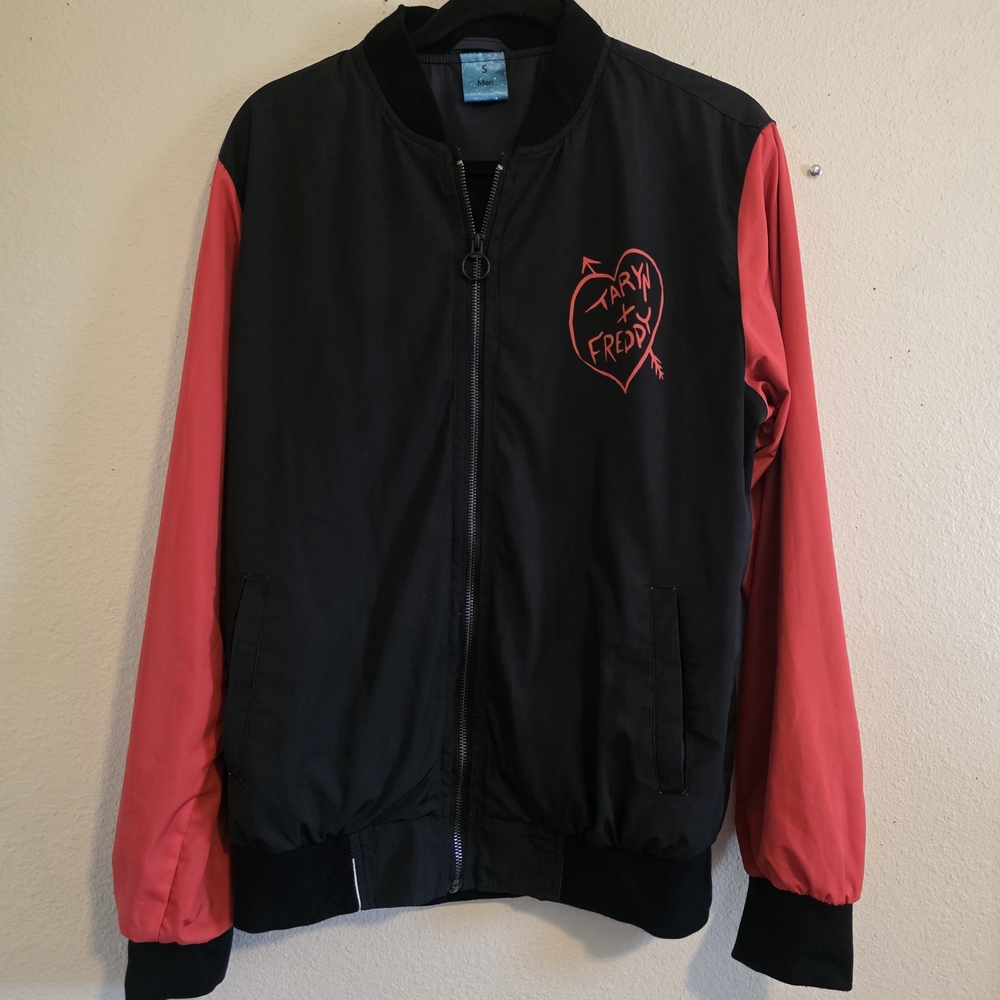 Black and Red Bomber Jacket